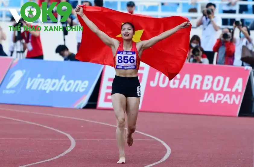 Khoảnh khắc Nguyễn Linh Na giành HCV SEA Games 31. Ảnh: VOV Khoảnh khắc Nguyễn Linh Na giành HCV SEA Games 31. Ảnh: VOV